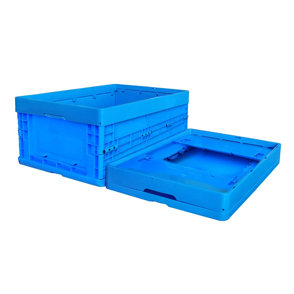 Collapsible Storage Boxes Multi-Purpose Foldable Plastic Crates Steel Cage Design Stackable Mesh Style Recyclable