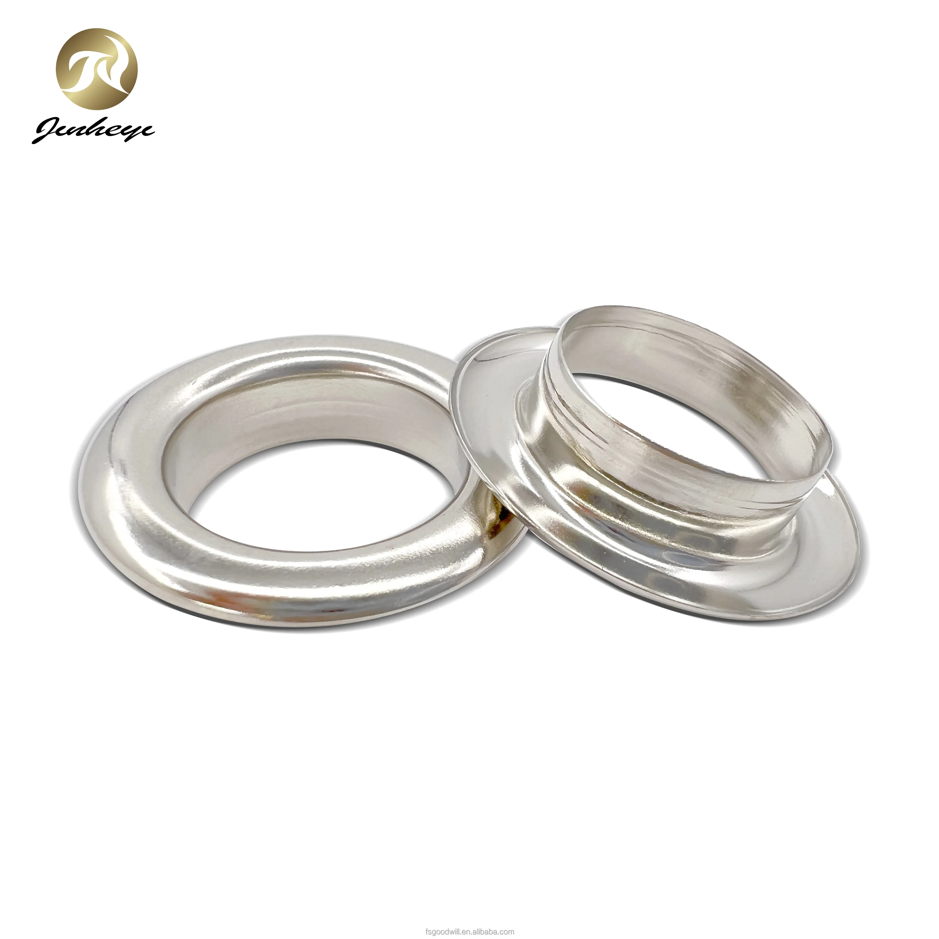 All Size 1.5-40 MM Inner Size Metal Eyelets Brass Material Eyelets Silver Color For Leather Belt Shoe Clothing