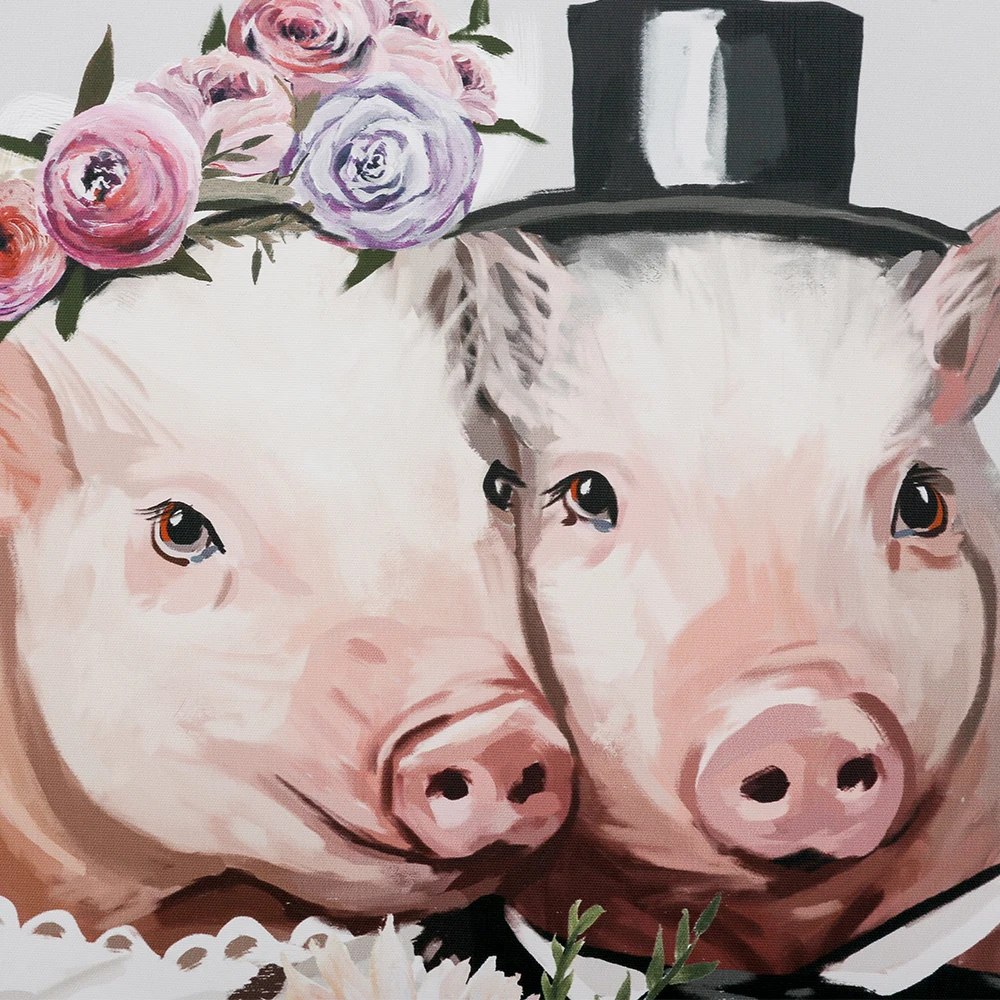 
Canvas painting animal wall art custom digital print 