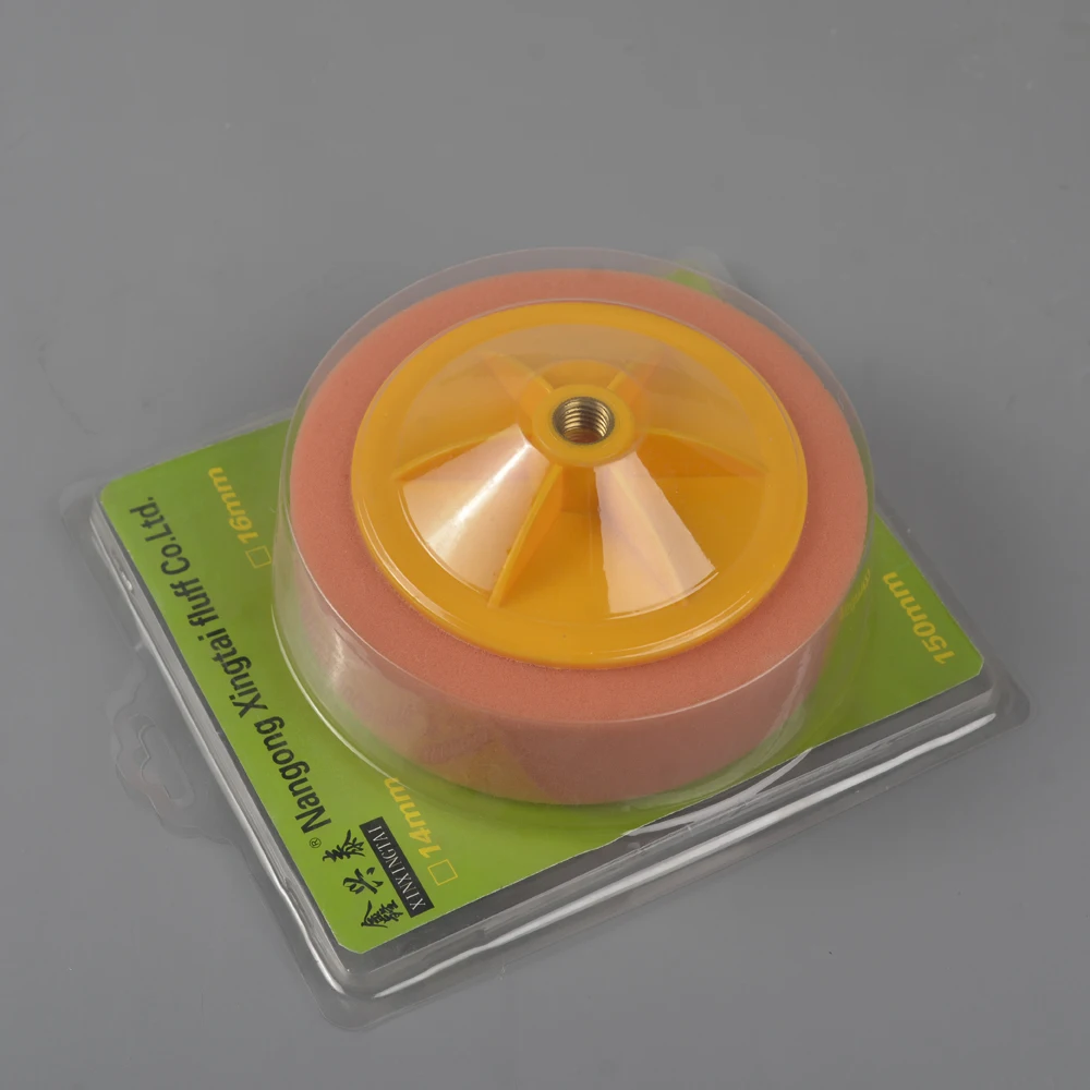 6 inch car beauty sponge polishing pad remove scratches coarse medium fine mirror foam polishing pad