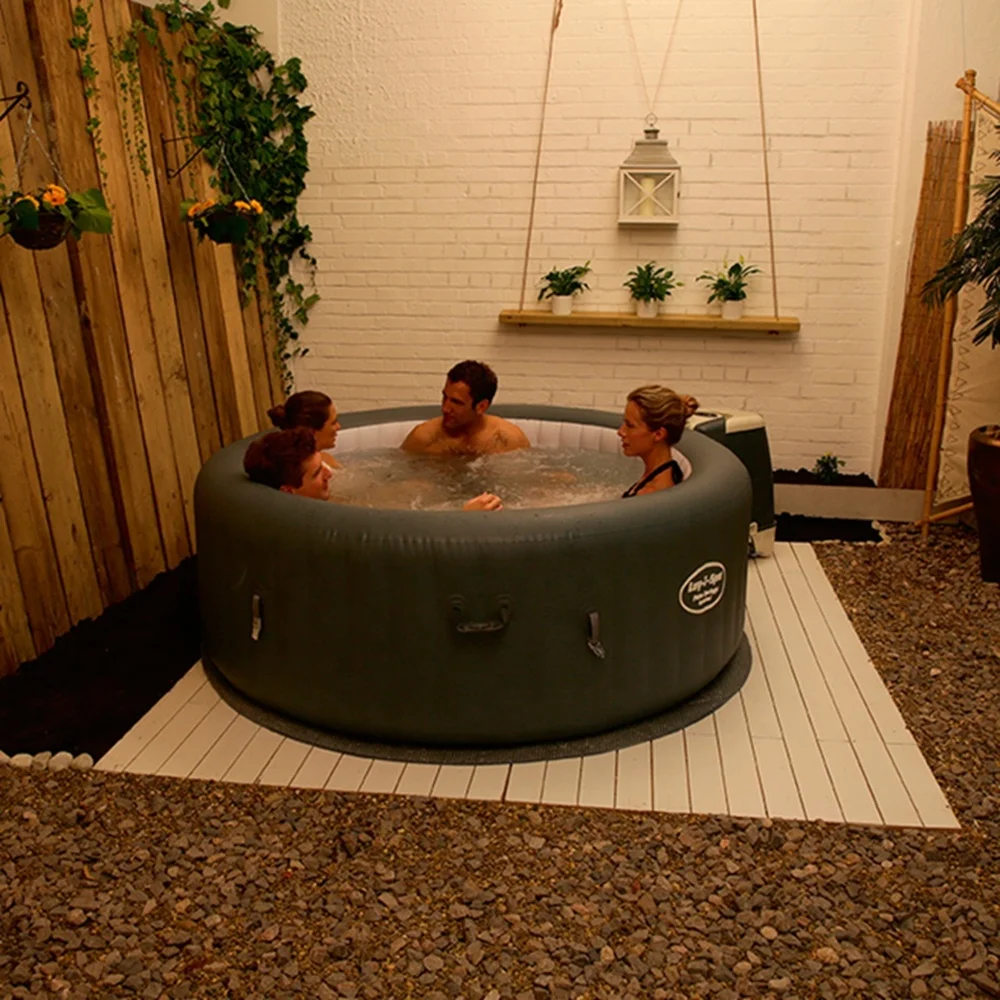 Bestway Lay Z SPA Round Hot Tub Inflatable Pool Spa With Hydro Jets