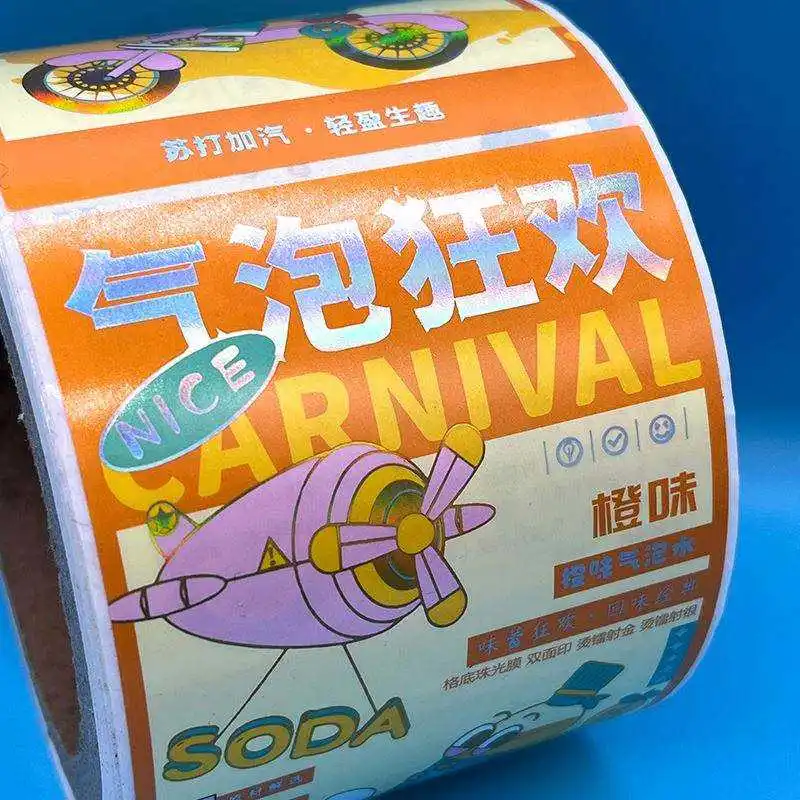 TGM9257 Custom Color White Green Yellow Self-Adhesive Sticker Color Circle Round Direct Thermal Label Circle Stickers