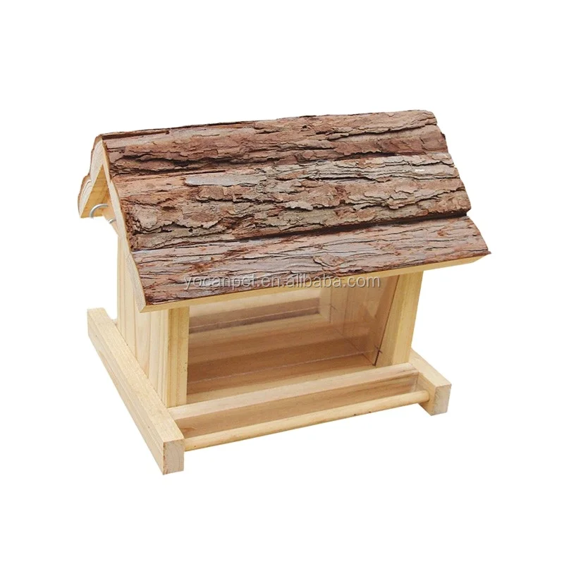 China Factory Wholesale Portable Newest Style Window Wooden Wild Bird Feeders With Cheap Price