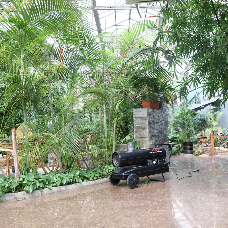 
ZOBO ZB-H170 50KW Indirect Diesel Kerosene Air Heater Egg Incubator With CE Chimney 