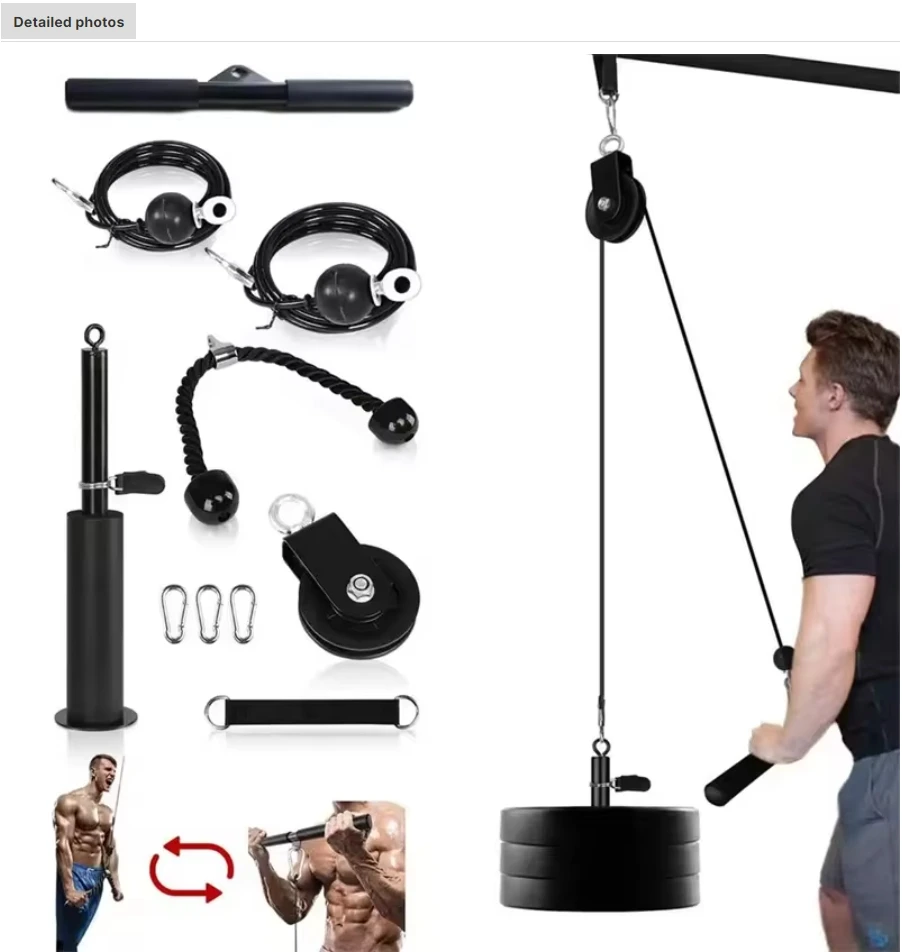 Home Gym Equipment Fitness Lift Pulley System Strength Training Gym Cable Machine