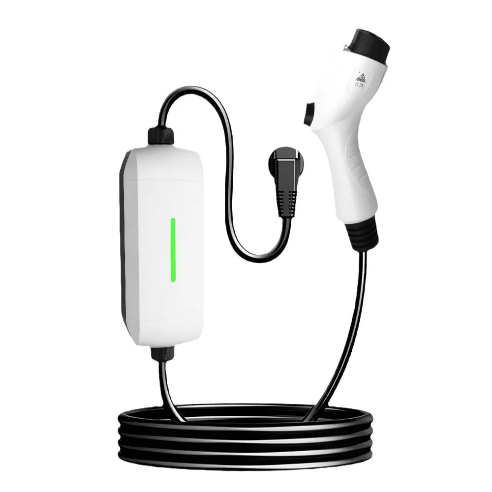 Factory Price 10A 16A Adjustable Portable IEC62196 standard 3 pin type 2 ev charger with uk socket