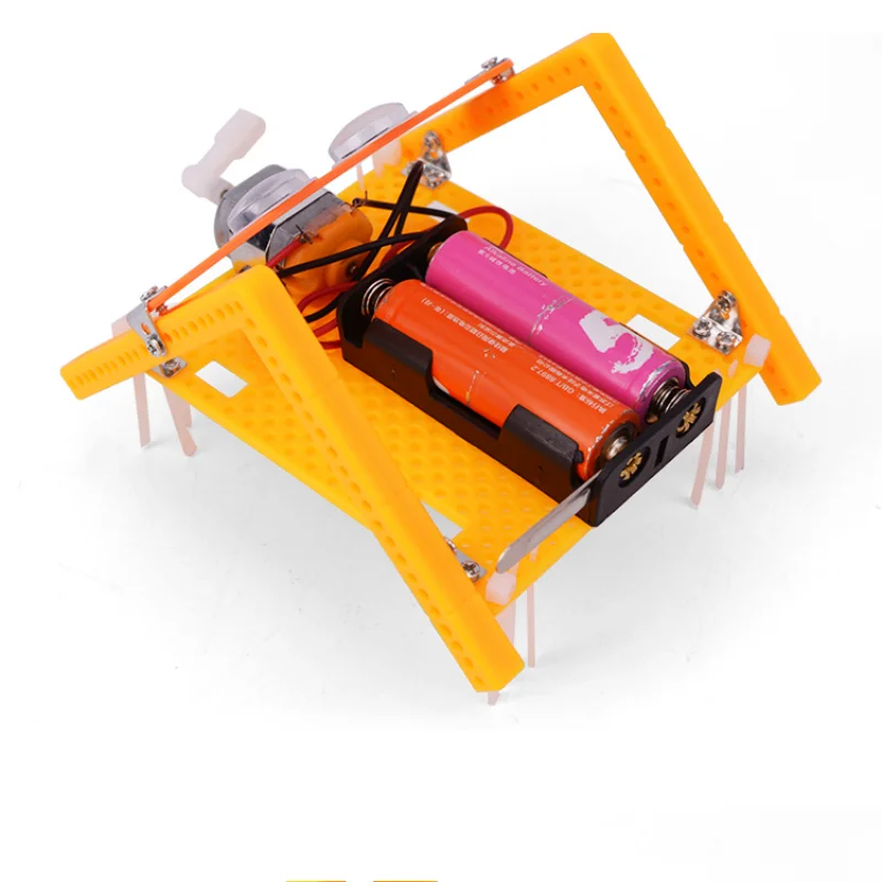 DIY Vibrating Robot Science Learning Kit STEM Toy Multi-Legged Crawling Robot Activity Toys For Kids
