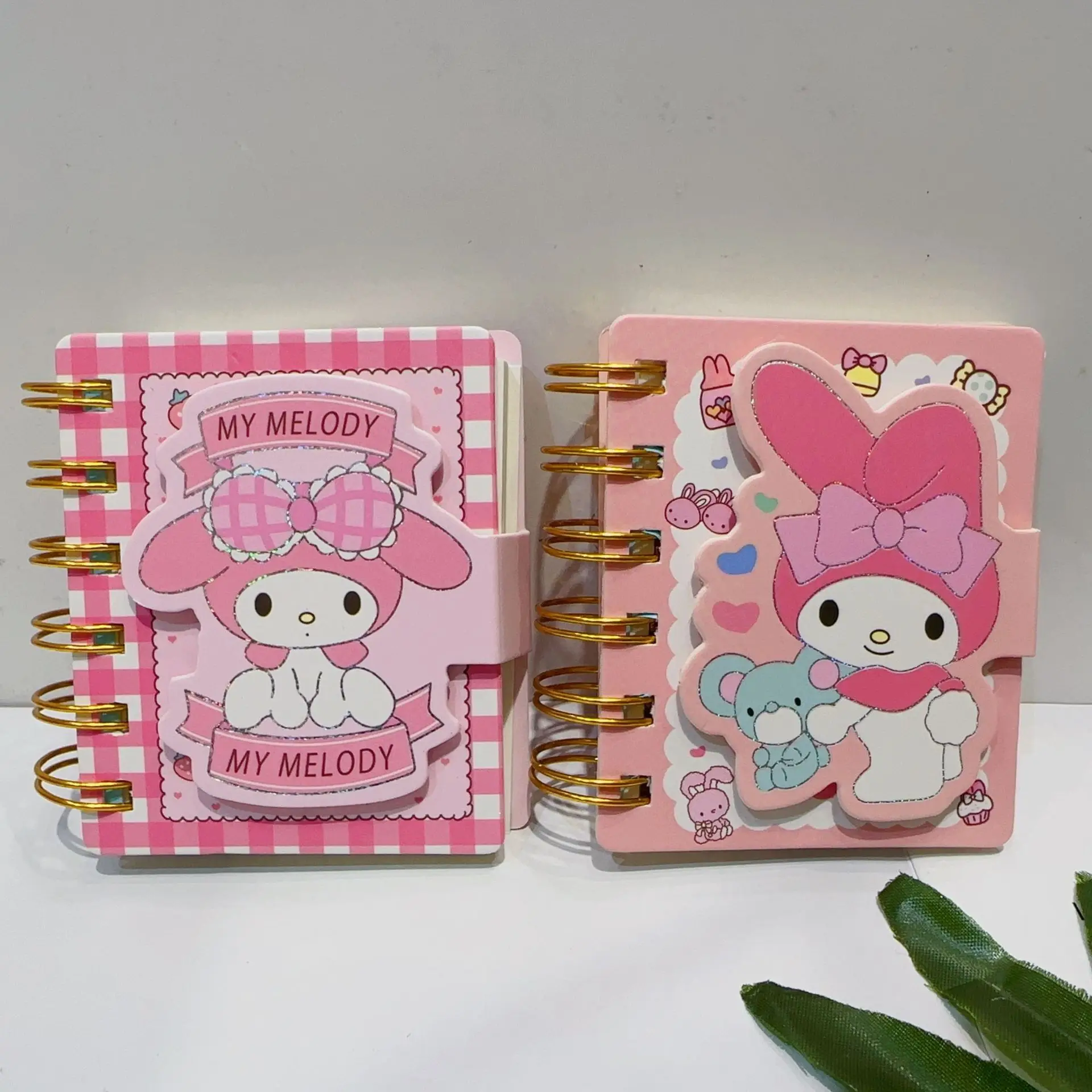 Baoyu Mini Melody Kuromi Cartoon Kawaii Girl Portable Notebook A7 Diary Bobine De Couleur Holiday Gifts