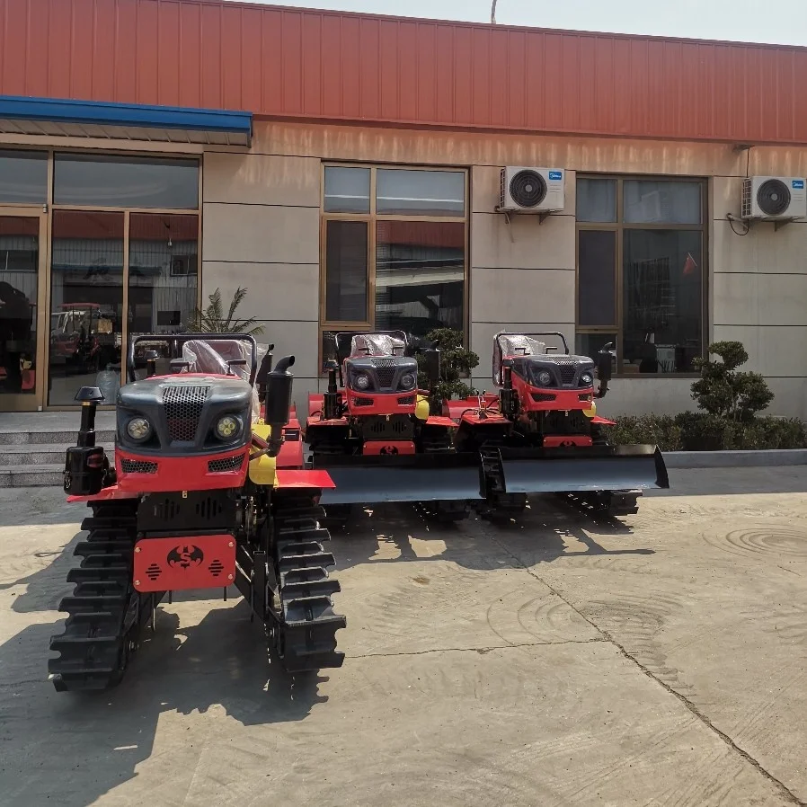 25hp 35hp 50hp 80hp hot sale rubber track mini farm tractor for paddy field and dry field