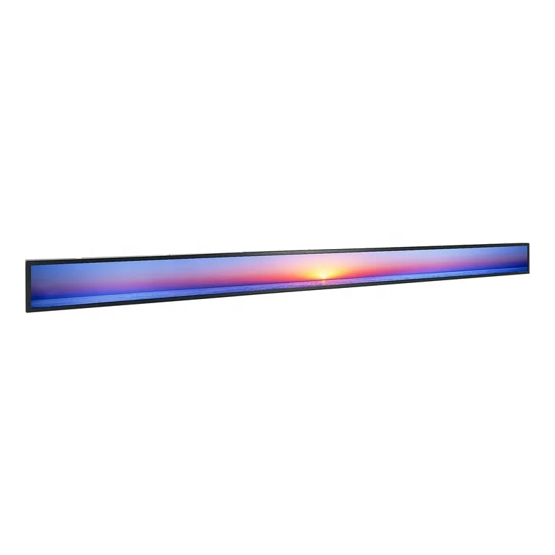 Indoor Ultra Wide 35 Inch Stretch Advertising Player Kiosk Screen Monitor Lcd Commercial Bar Display