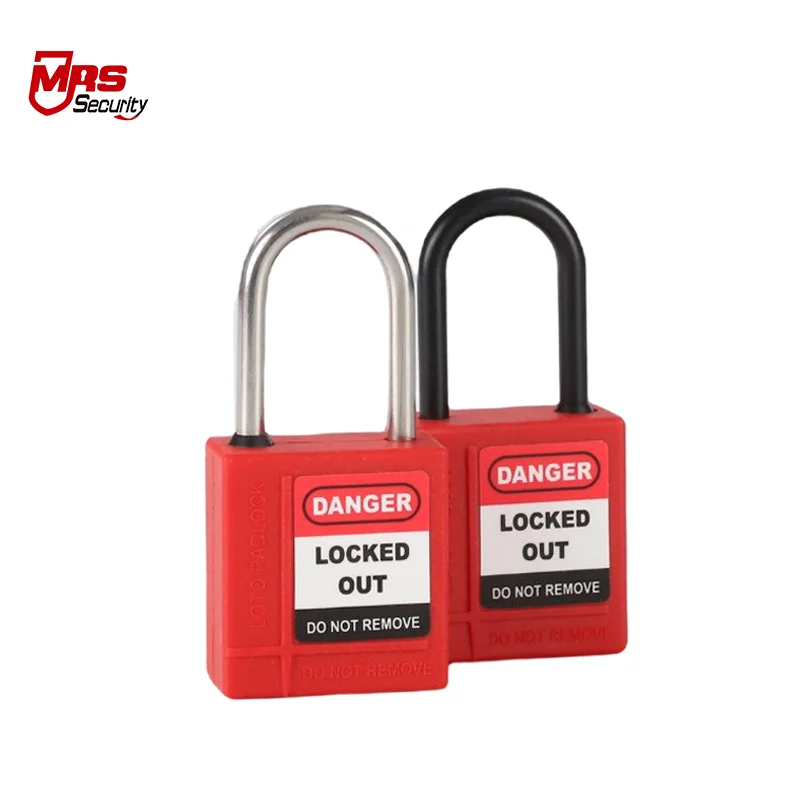 Mini Body safety lockout padlocks insulation loto padlock tagout nylon body stainless steel safety padlock