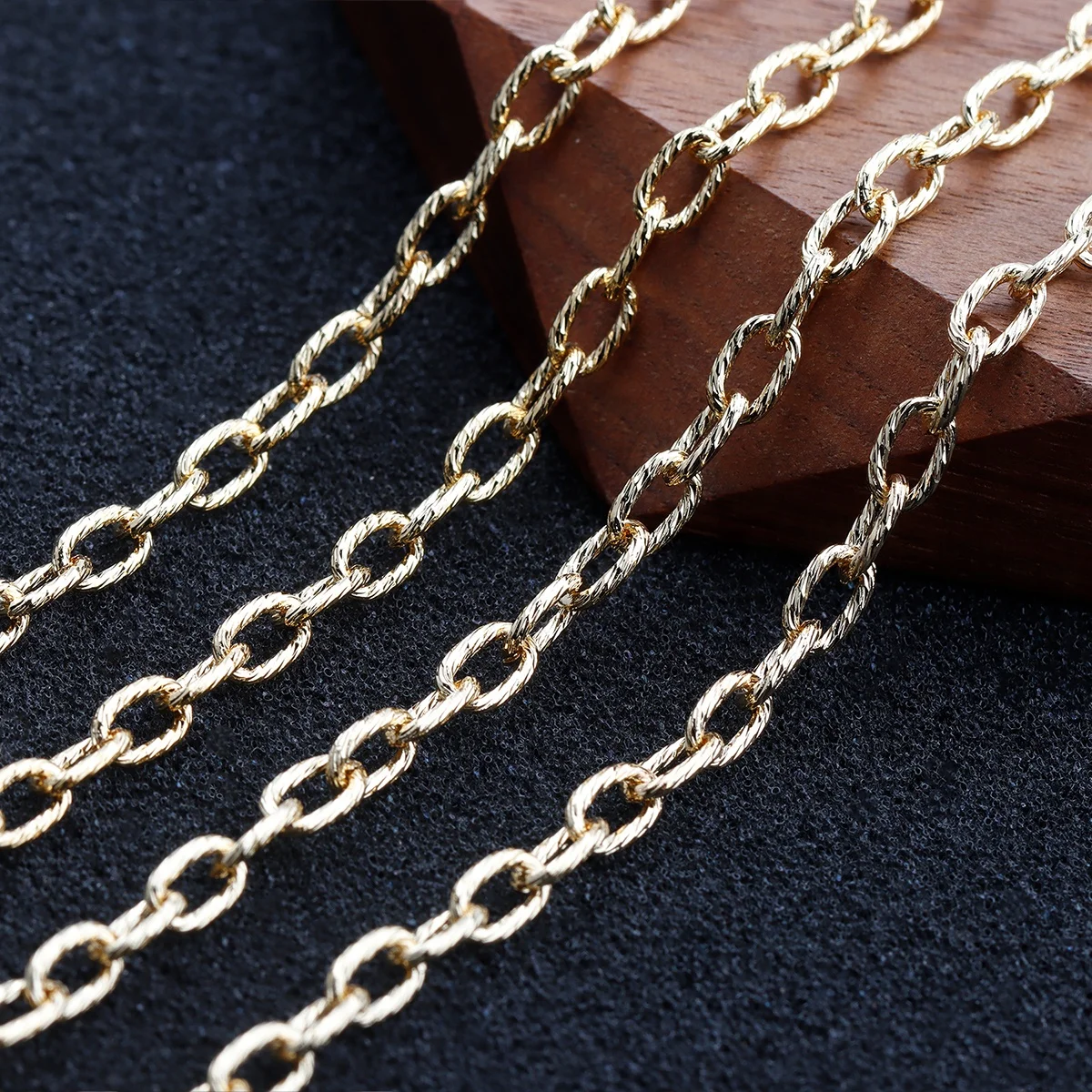 Старинные 18K позолоченные Diy колье-чокер тонкая цепочка для женщин модное ювелирное изделие изготовления аксессуаров и C65 3