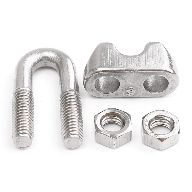 Wire Rope Clamps Stainless Steel Clips Polished for Lifting