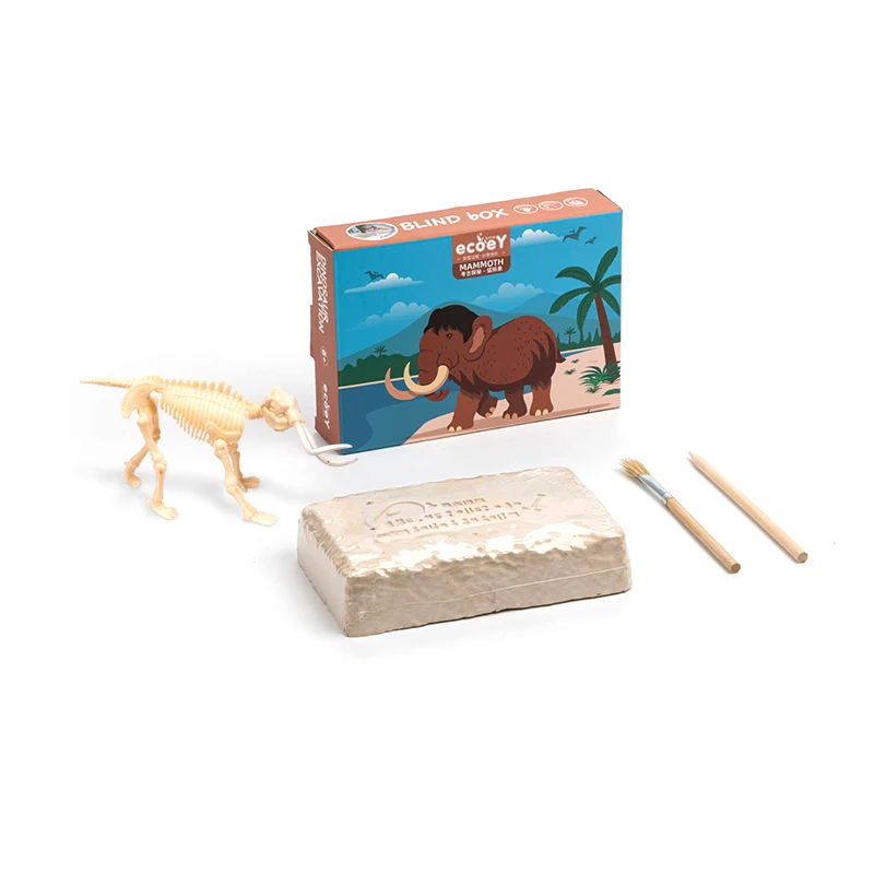 2023 Wholesale Educational Toys Dino Fossil Digging Kit  Dinosaur Skeleton Bone Excavation Kit