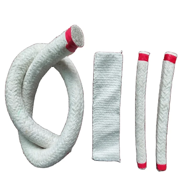 Top Fashion Ceramic Fiber Textile Rope Square Braided Twisted High Temperature Insulation Ceramic Fiber Adhesive Tape