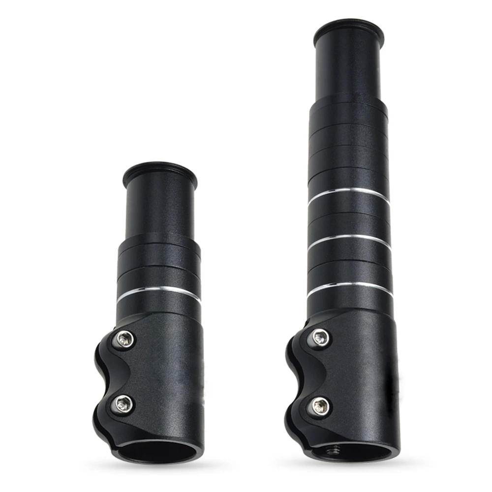 MTB Road Bike Handlebar Raiser Lift Faucet Extender Stem 28.6*115/180/210mm Stems Front Fork Bicycle Accessories