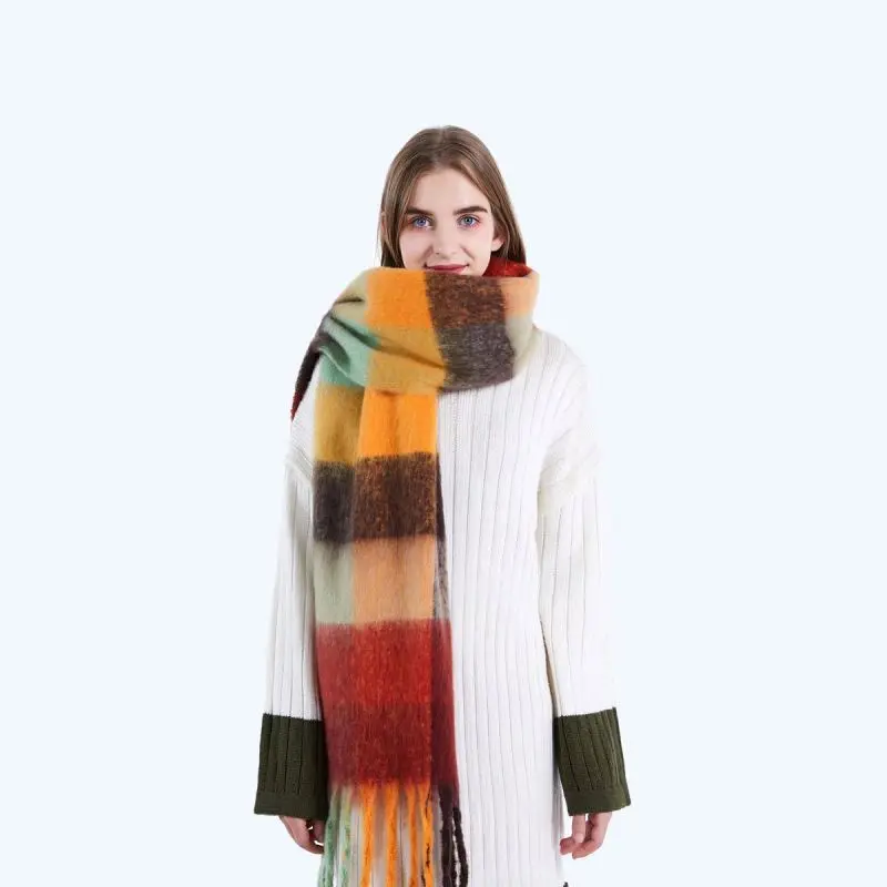 Wholesale Manufacturer Fashion Oversize Design Warm Men Autumn And Winter Cashmere Scarf Luxury Scarf
