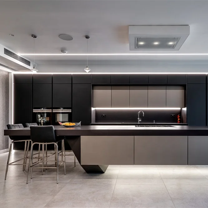 Ready made ethiopian furniture 2 pack design 1 door mdf modular modern kitchen cabinets