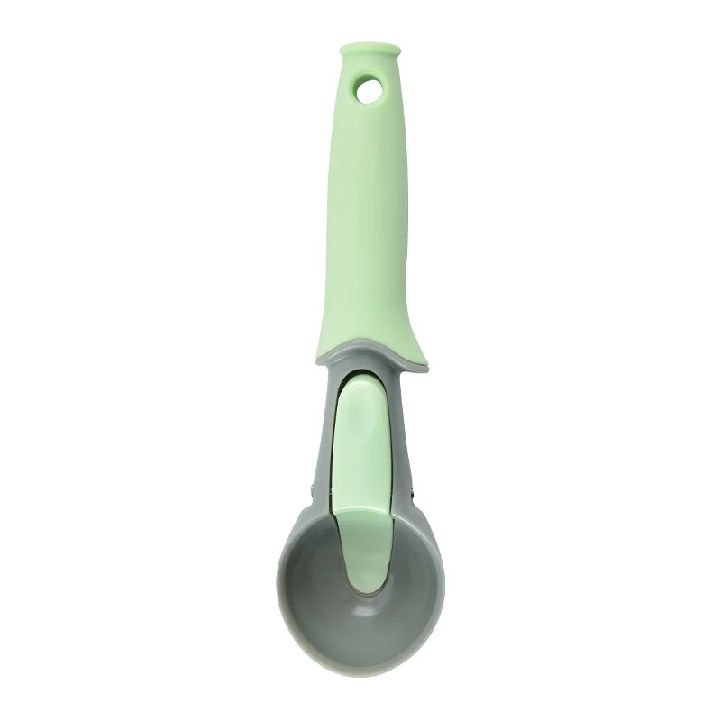 Plastic Ice Cream Scoop with Trigger of Easy Releasing, Comfortable Handle Ice Cream Scooper Perfect for Frozen Yogurt, Gelatos