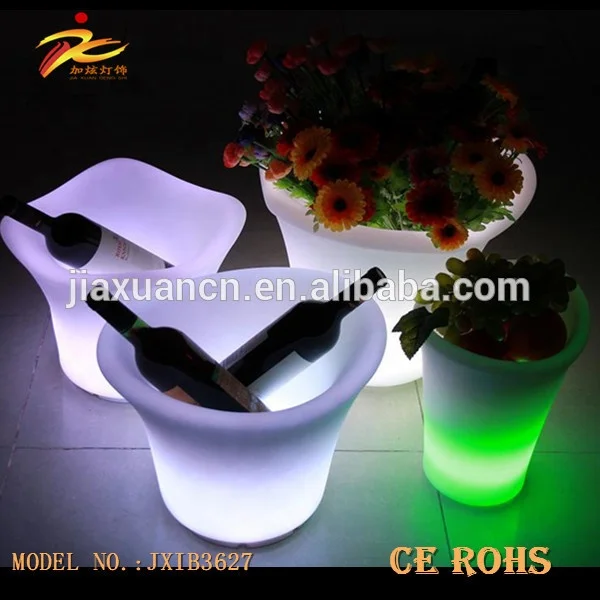 
color changing led ice bucket/ nightclub rechargeable led ice bucket/led lighting bottle ice bucket 