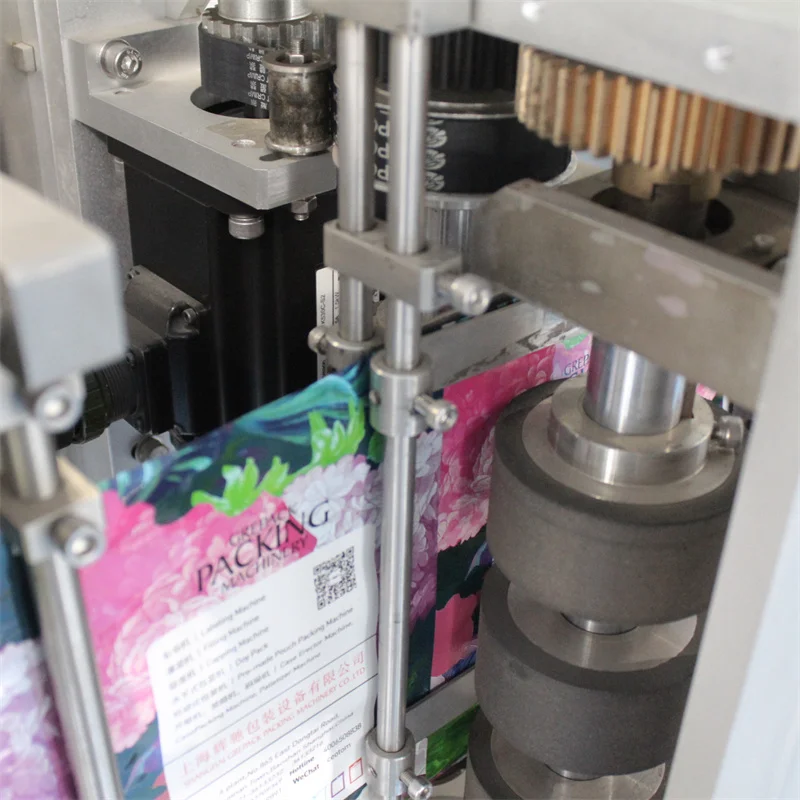 Automatic dried mushroom snacks ice cube crisps doypack pouch packing machine nuts weight and packing machine