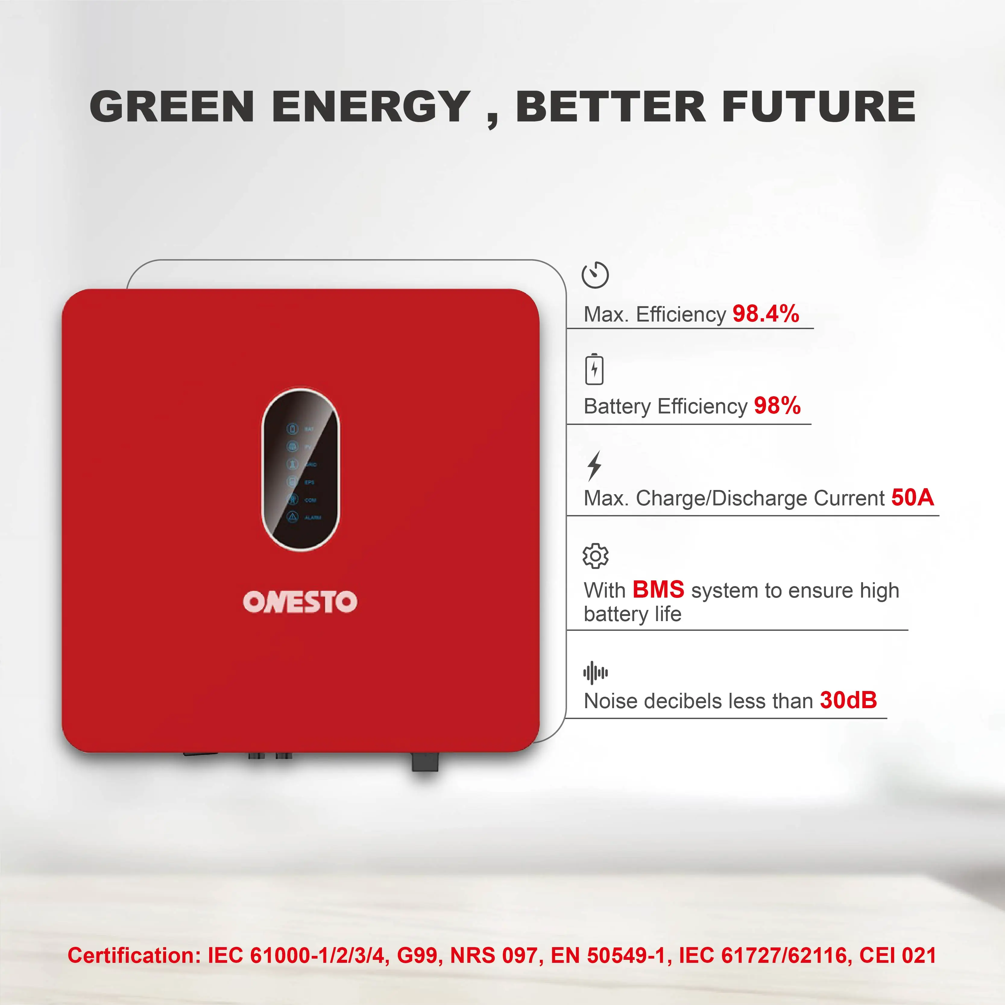 High Quality On Off Grid Inverter 5kw 6kw 8kw 10kw 3 phase hybrid inverter 2 MPPT growatt solar inverter