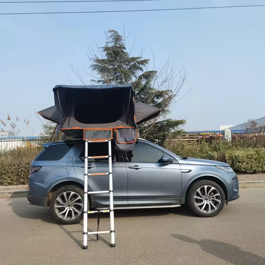 China Manufacturer Universal Car Top Tent 4*4 SUV off-road Rooftop Tent ABS Shell 3-4 Persons for Wrangler Pajero F150