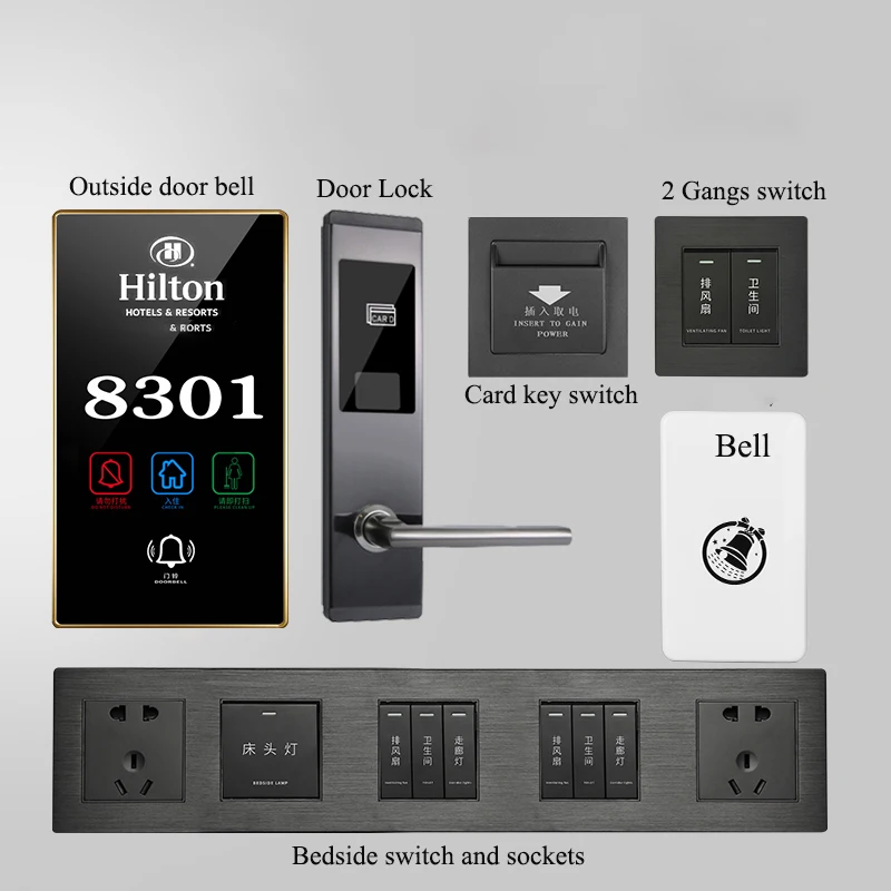 Digital Signage  Displays  Hotel Door Bell Panel For Hotel Guest Room Touch Style