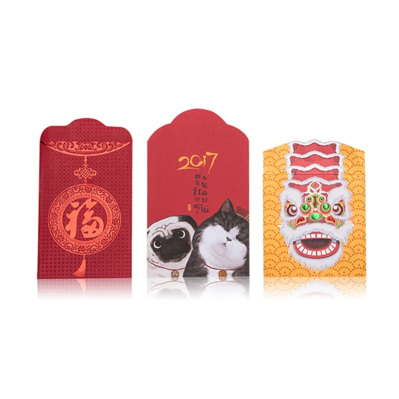 Пользовательские наклейки для китайского Нового года курьера свадебные приглашения конверт деньги пакет