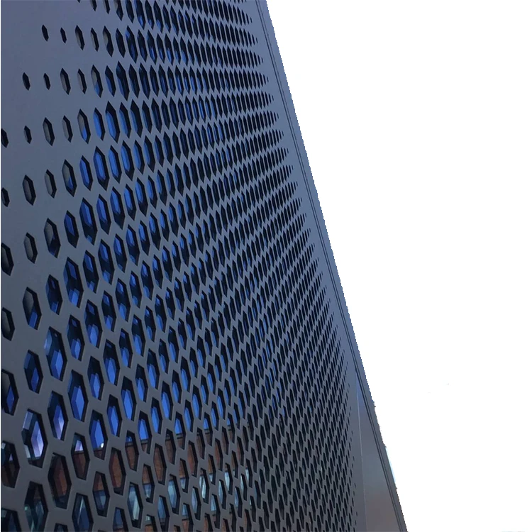 
Building material aluminum exterior wall decoration perforated panel facade 