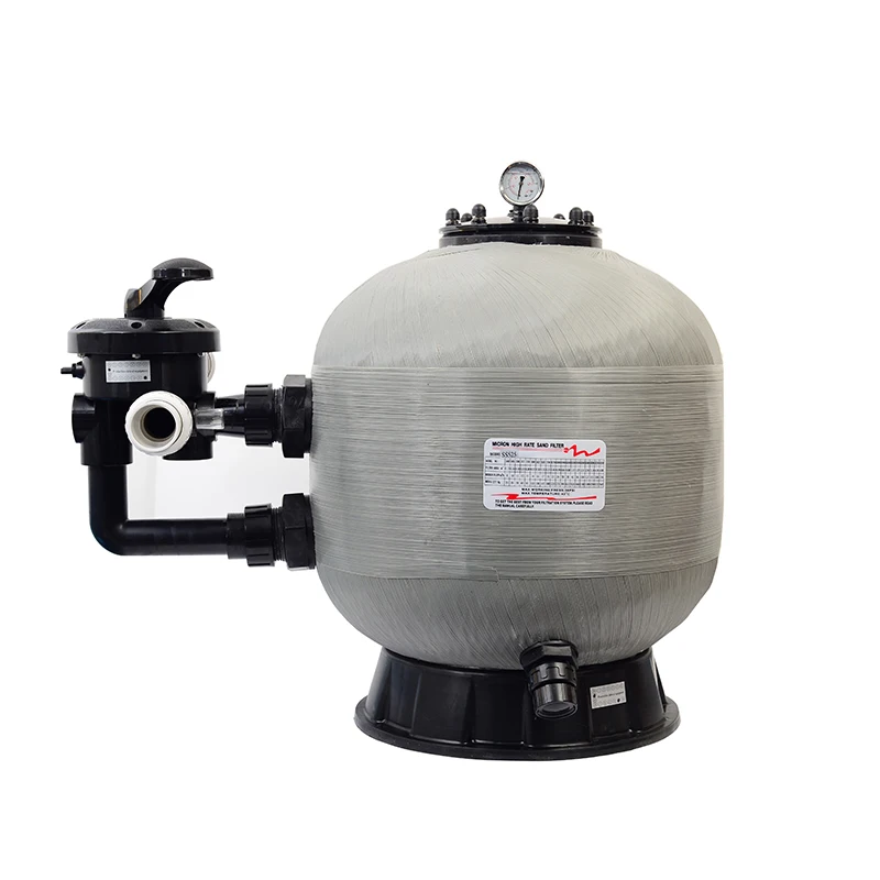 High Quality Side Mounted Fiber Glass Automatic Pool Sand Filter Filter and Pump Filtration System for Swimming Pool