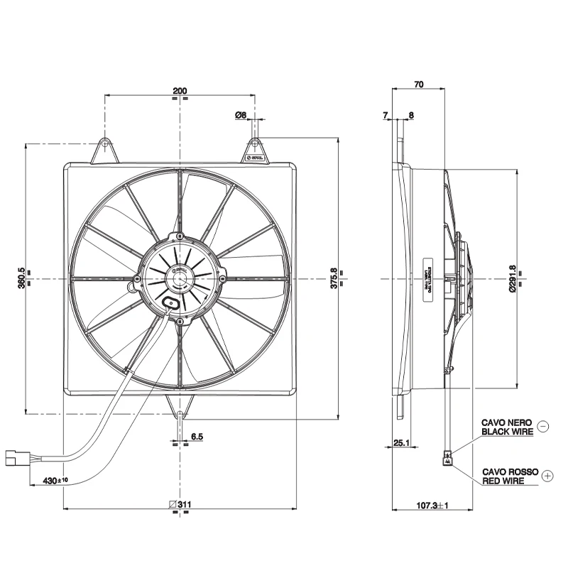Bus parts air conditioning fan china fan accessories 24V for VA04-BP70/LL-37A-37S for Kinglong Golden dragon Higer coach part