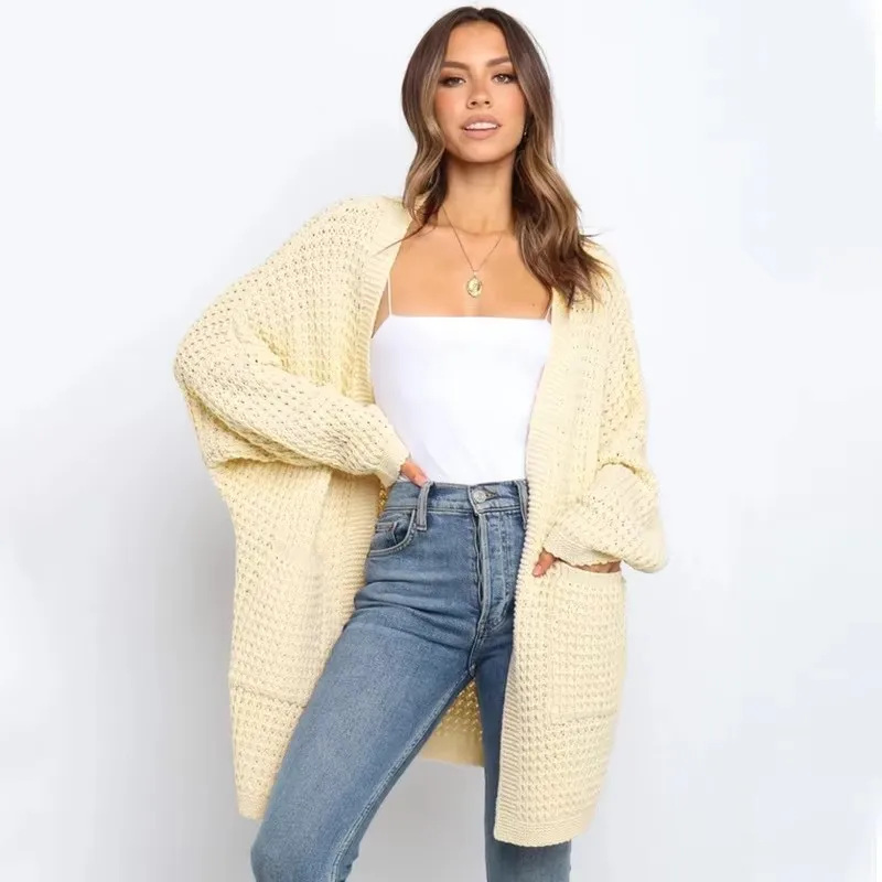 Женский трикотажный кардиган из смешанной шерсти