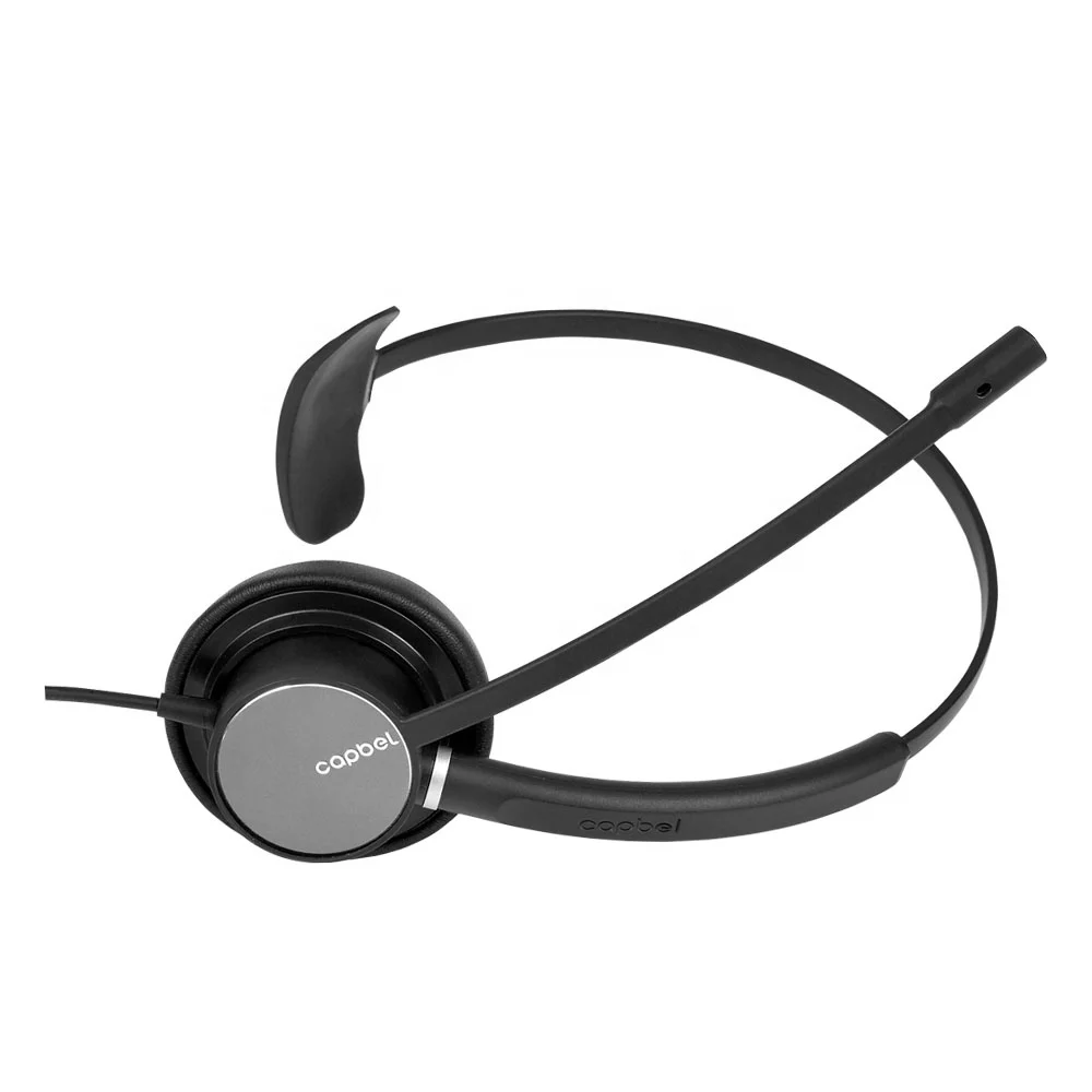 Customized Logo Single Ear Headphone Noise Cancelling Office Headsets for Call Centers Business Communication