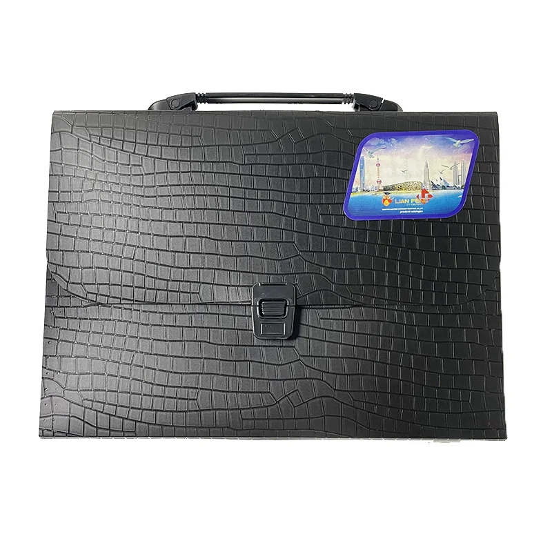 Wholesale A4 Plastic 13 Pockets Hanging Expanding Accordion File Document Folder With Handle