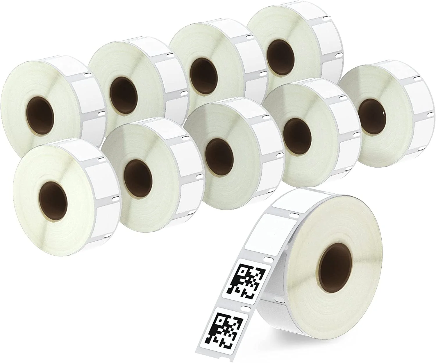 Square QR Code Labels Compatible with wechat & Rollo Label Printer Premium Adhesive & Perforated