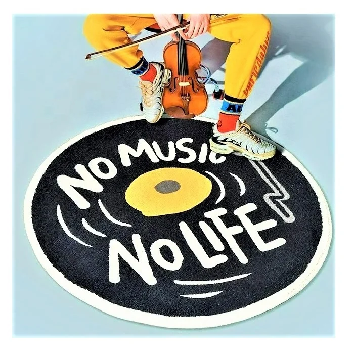 Пользовательский круглый большой хлопковый игровой коврик, пенопластовый нетоксичный коврик для детской комнаты, детские коврики