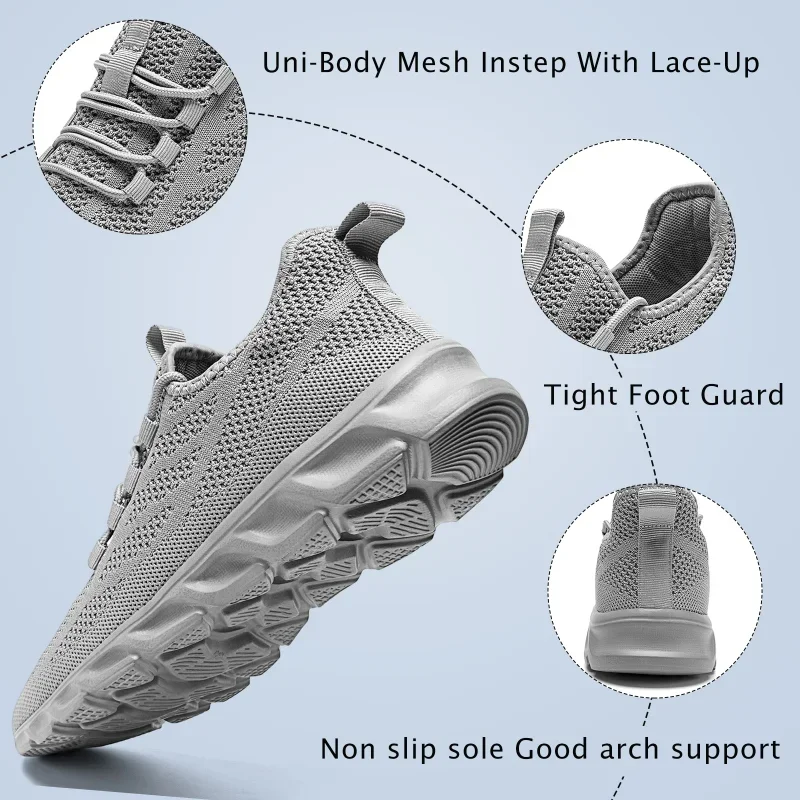 Dana  ZH051 Comfortable Men Sneakers Slip On Comfortable Running  Outdoor Walking Tennis  Anti-slip Male Footwear