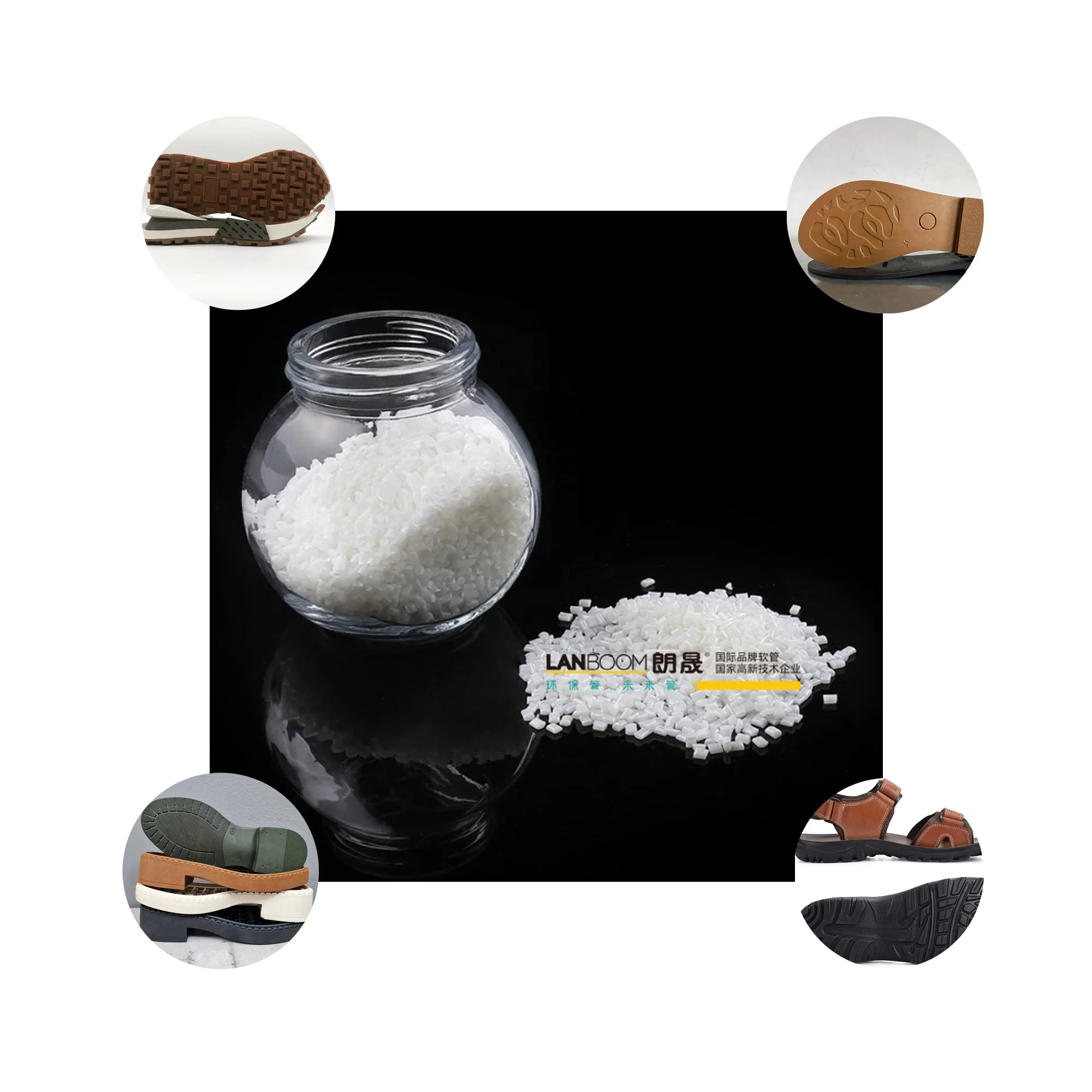 Thermoplastic Elastomer Customizable TPE Granule for Plastic tpe soles