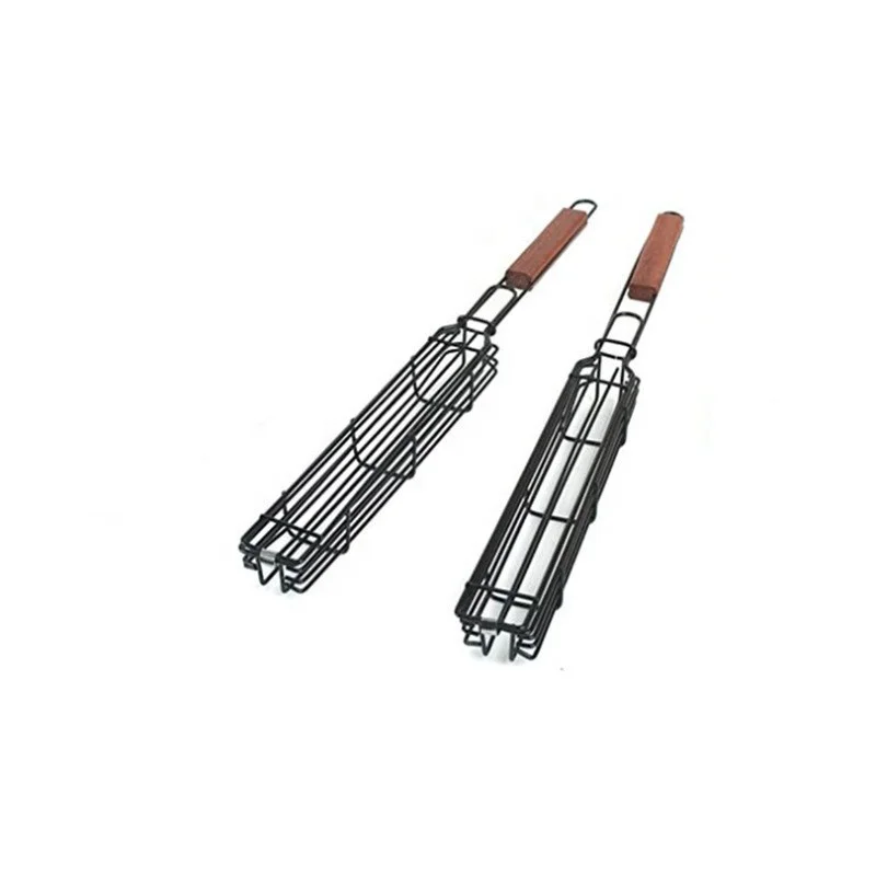 Creative Barbecue Restaurant Camping cutlery Creative dishes Stainless steel barbecue cage Vegetable barbecue clip