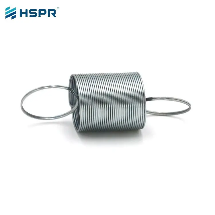 Huihuang Custom High Quality Adjustable Steel SUS 304/302 Small Spiral Coil Double Hook Tension Spring