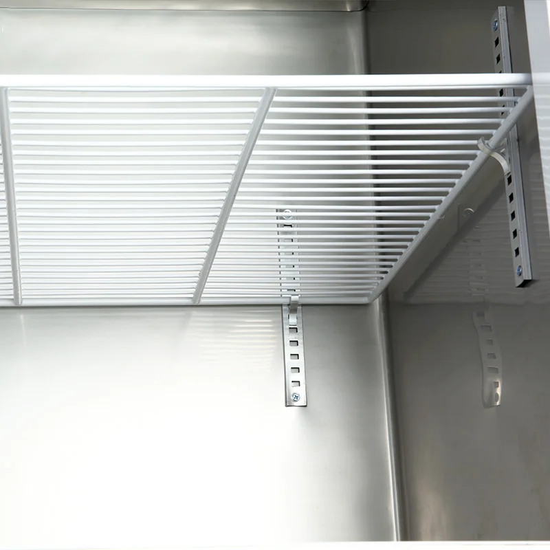 Smart power saving air cooling 1000L 420W 3 shelf nsf refrigerator Double doors kitchen fridge