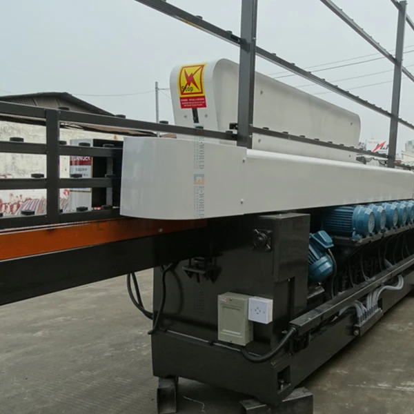 Advanced design factory direct sale multifunction 4 motors straight line glass edging machine for grinding glass