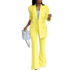 Wholesale 2022 Spring Solid Color Loose Two Piece Long Set Women Two Piece Casual Set Women