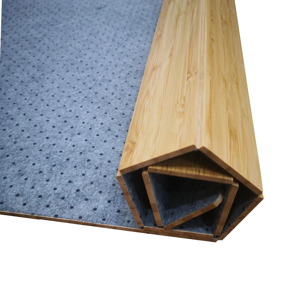 2022 Natural bamboo bath mat toilet shower mat