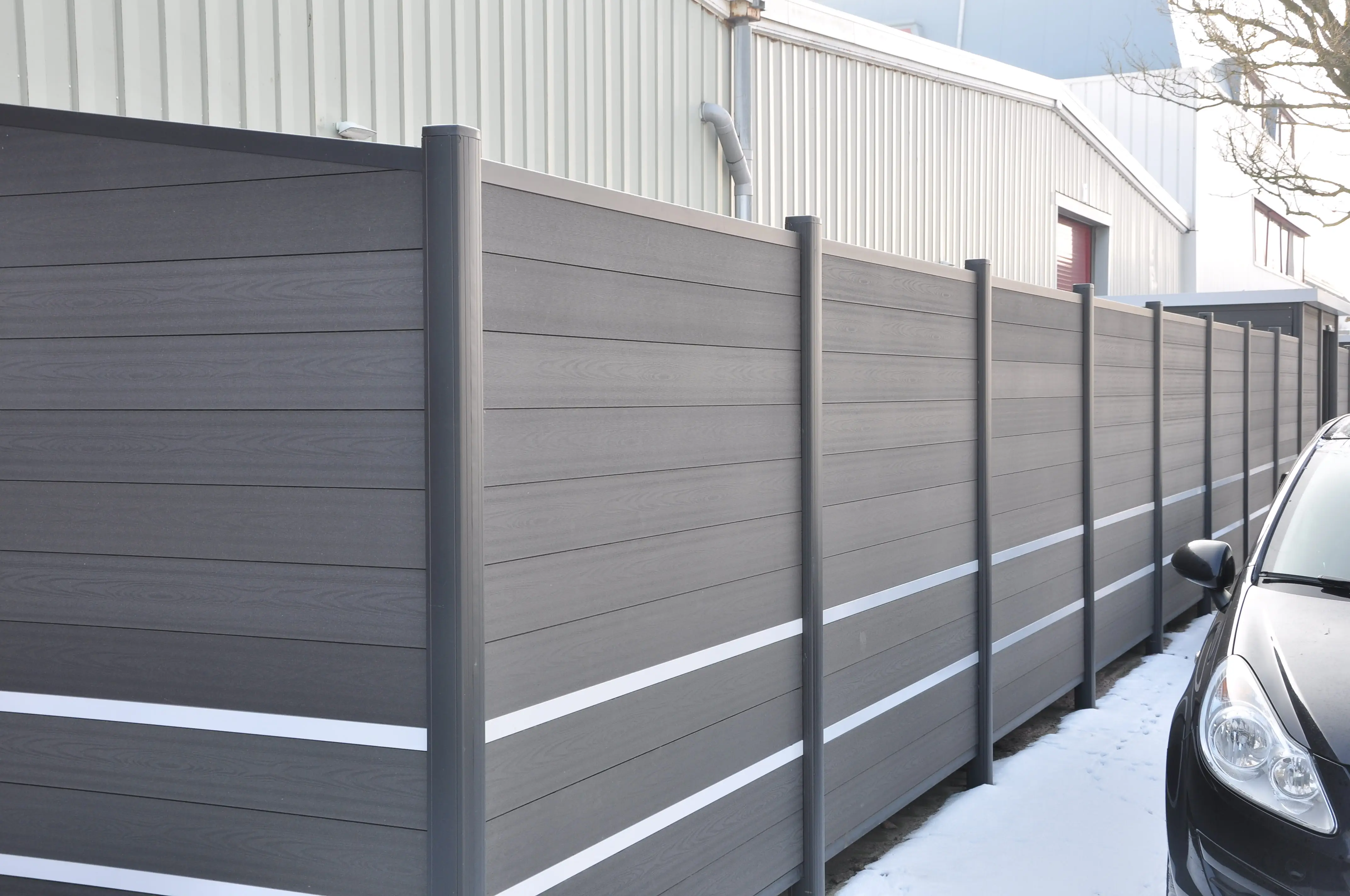Beautiful Garten Zaun Fences For Garden Wooden Fence Wpc Fence Wood-plastic Composite Environmental Material