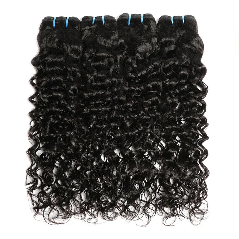 10 Grade Water Wave Bundles For Women Peruvian Weaving Virgin Human Hair Extensions Wet and Wavy Human Hair Bundles 1/3/4 Pcs