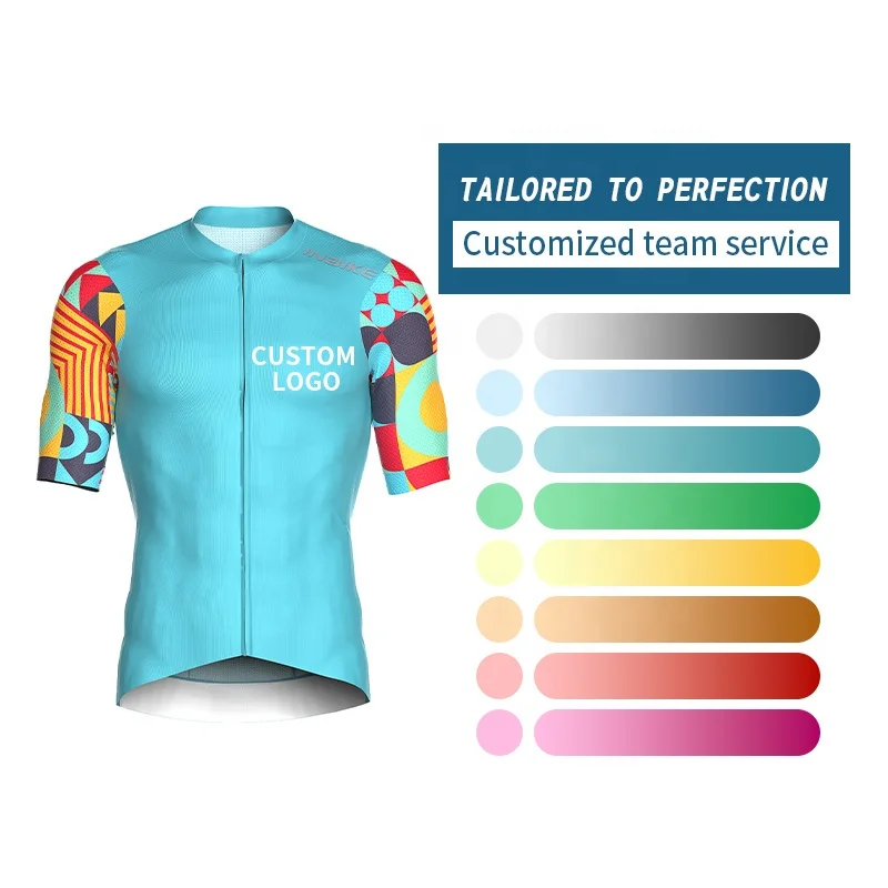INBIKE OEM Custom Team Quick Dry Men Women Set Sublimated Printing Bike Bicycle Cycling To Wear Clothing Uniforms Sportswear Cyc