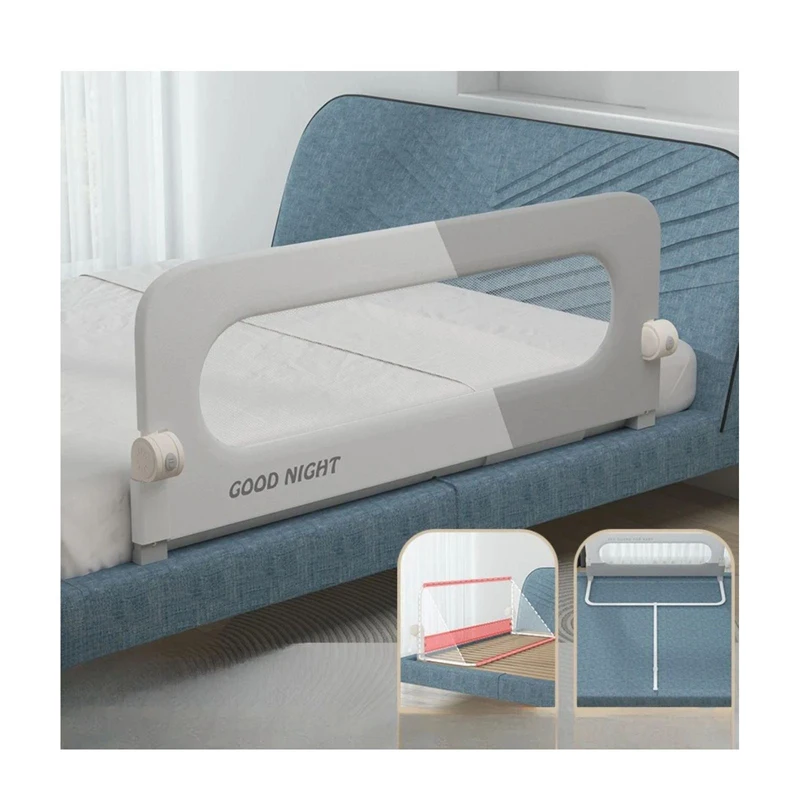 adjustable baby safety bed rail foldable baby bed rail protection edge guard cot bumper Barrier for toddlers