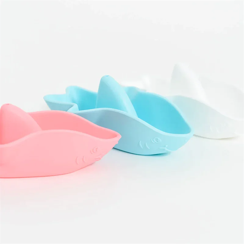 Hot Selling Ship Floating Bath Toy Bpa Free Silicone Baby Bath Toys Set For Toddler Kids Shower Gift Sets